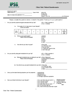 Clinic Visit_ Patient Questionnaire v2.0