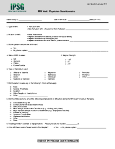 MRI Form_Physician Questionnaire v2.0