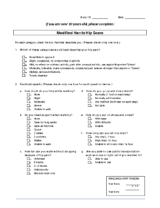 Modified Harris Hip Score v2.0